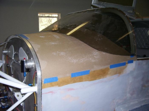 Partially Done Cowl Plywood Pattern