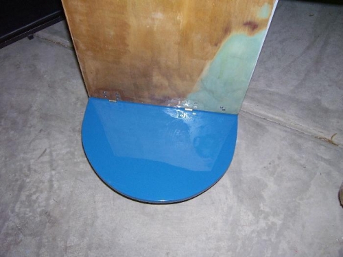 Mitrror Effect of Unfinished Door Above