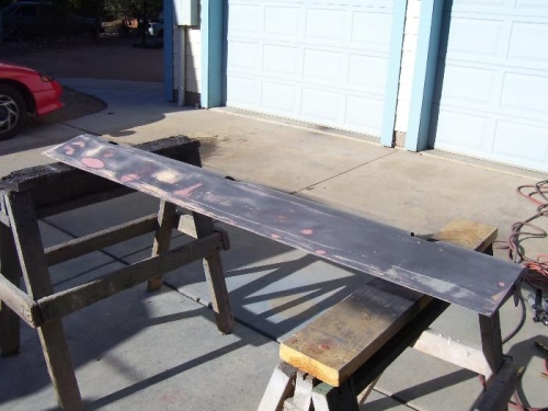 Left Aileron Black Primer Sanded