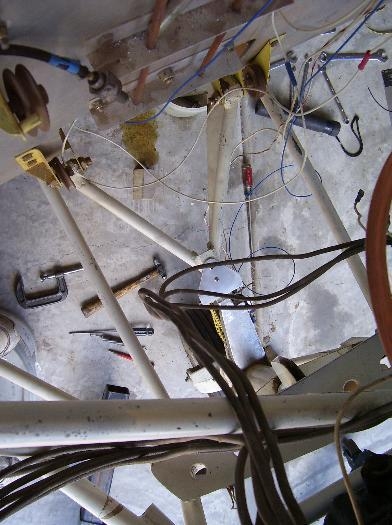 Nose Gear Looking Down From Top of Engine Mount