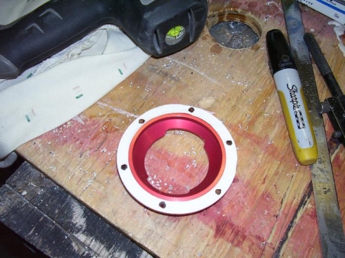 Laser-cut Pattern on Fuel Filler Flange