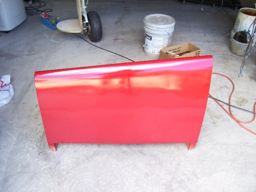 Painted Right Tank Mold