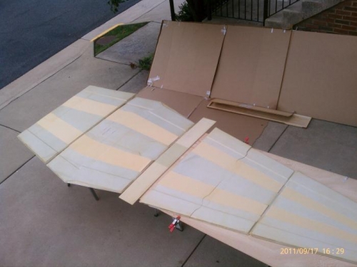 Fuselage panels layout with 7.5: