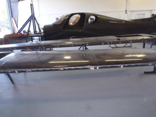 both wings out and ready for sanding of squeeze out