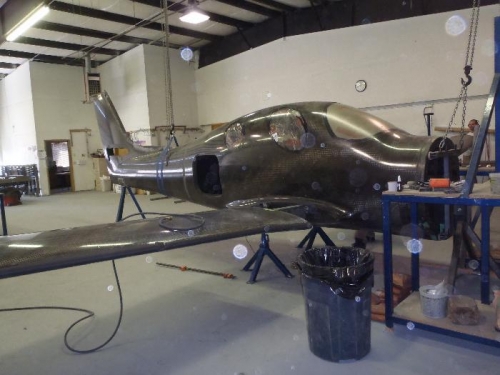 first time assembled wings were mounted.