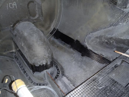 fuselage structure prepped