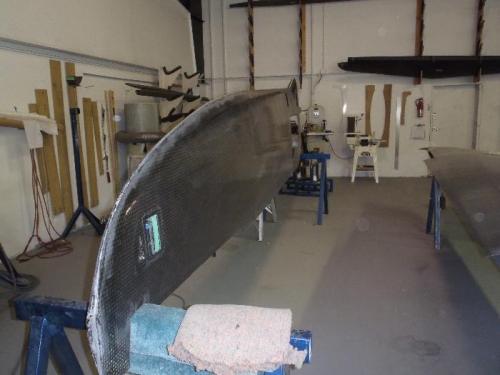 layed wing leading edge up