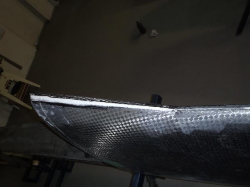 filled voids with resin/filler