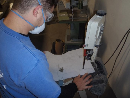 cutting aileron trim tab