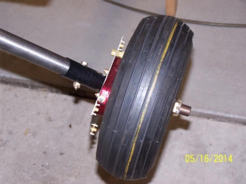 Left Wheel & Brake Assembly Installed #3162