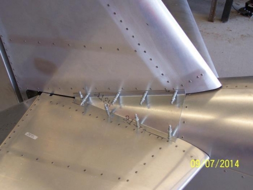 Right Side Empennage Fairing Panel Clecoed #3653