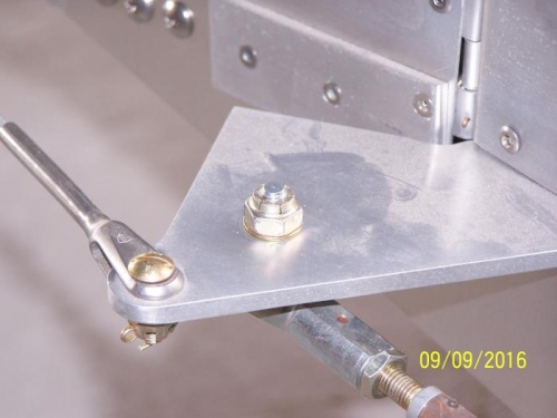 Tailwheel Push Rod Steel Locking Nuts Installed #5111