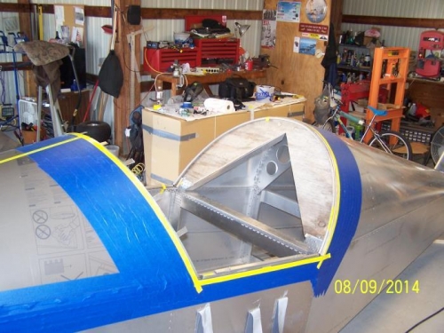 Turtle Deck, Fuselage & Windshield Marked for Fitting Canopy #3597