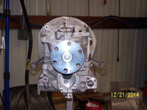 Front View of Assembled Crankcase #3819