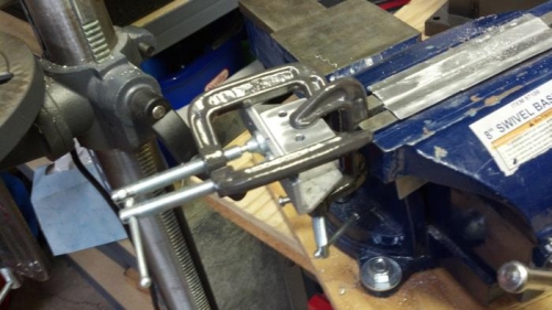 Drilling through spacer and Angle