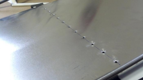 Dimpled on elevator skin