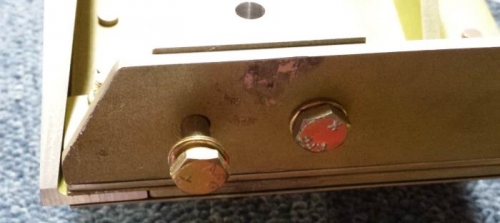 Hole that was upsized