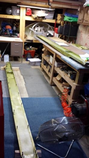 Spars Assembled, awaiting rivets