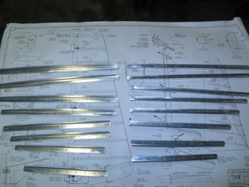 Cut and shape rudder stiffners