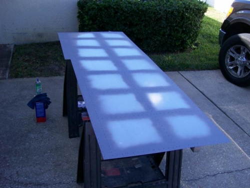 Completed top outboard skin