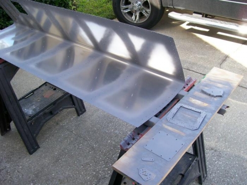 Leading edge parts primed and ready for assembly