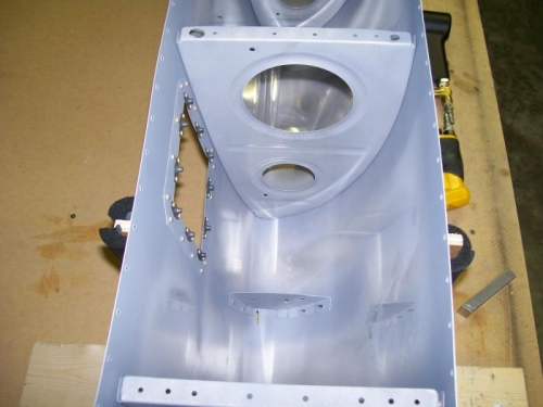 stall warning access and mounting rib