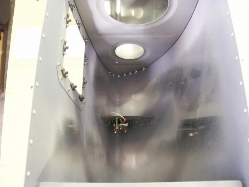 Stall warning switch installed in left leading edge