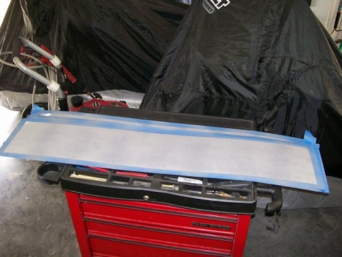 Aileron skins primed and ready for stiffeners