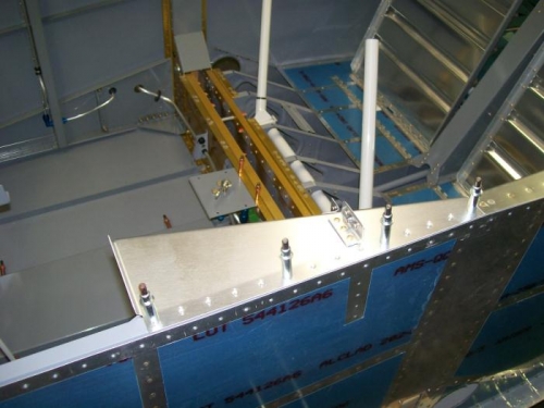 Forward canopy rails ready for riveting