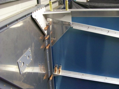 Left side showing lower longeron and gusset