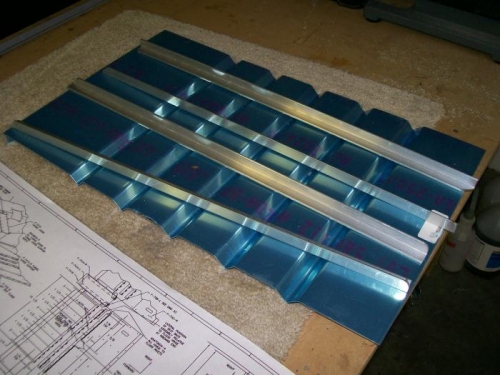 Seatbacks started with angles fabricated