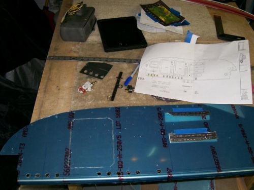 Pulled that panel back off and started measuring and cutting.