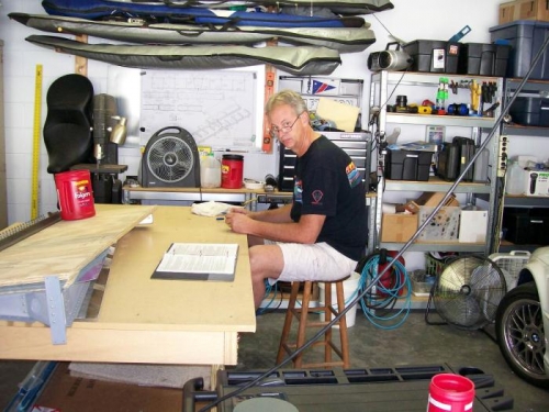 Working on the HS908L that I over shaped earlier