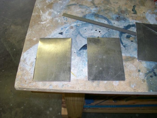 doublers cut, drilled and alodined