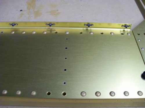 Nut plates on top edge