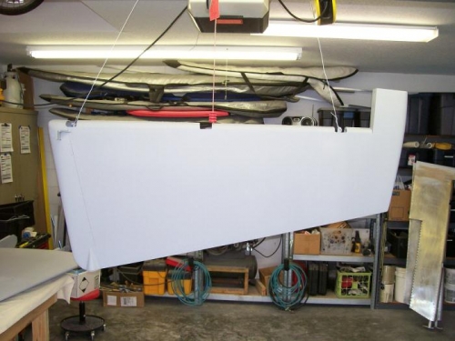 Rudder freshly primed