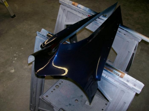 Clear coat on fairing