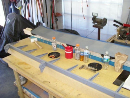 Left flap skeleton assembled