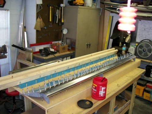 Left flap assembled with front skins