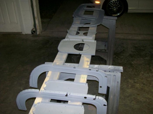 All parts primed ready for assembly