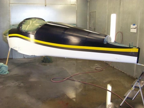 Fuse after stripe removed and before clear coat