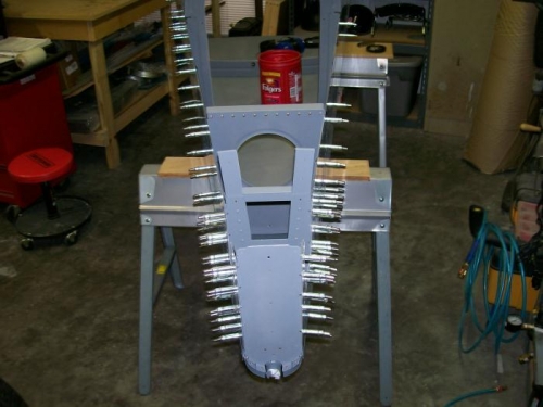 Tail end with a bunch of clecos