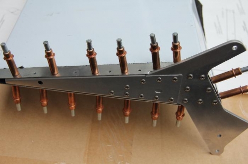 Drive horn updrilled