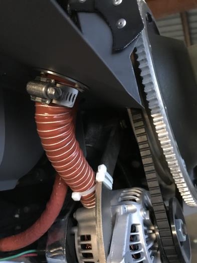 Alternator Cooling Hose - to be clamped