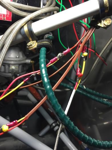 Temp connection with cable ties