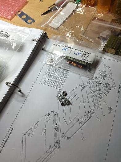 Starting the backshell assembly for the GMA 240