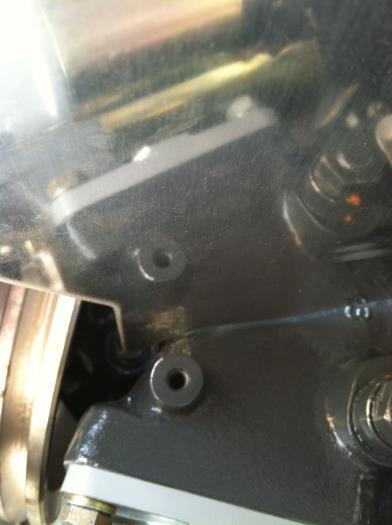 Baffle clears engine case after trimming - many iterations...