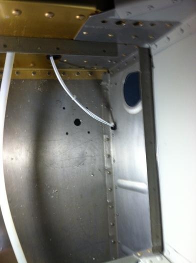 Right Comm antenna holes drilled