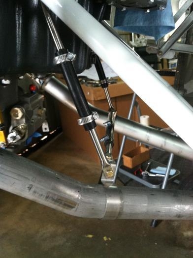 Exhaust Support Bracket Installed