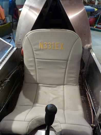 Custom seat made by local supplier
